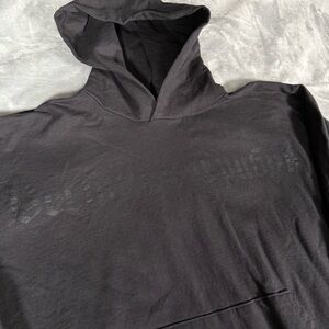 Yeezy X Gosha Herald Tribune Hoodie Mens 3 (Fits 2XL) Boxy Oversized Fit Gray